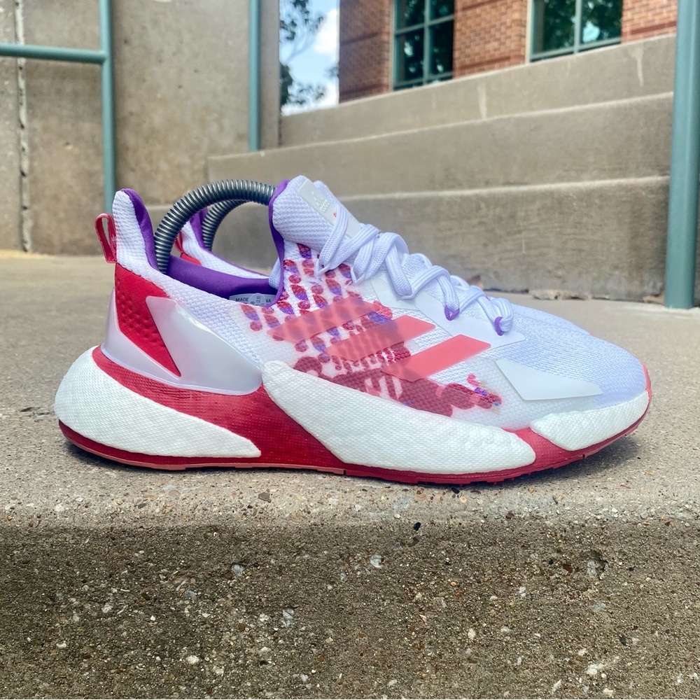 Adidas X9000L4 W Boost White Scarlet Purple Running Casual